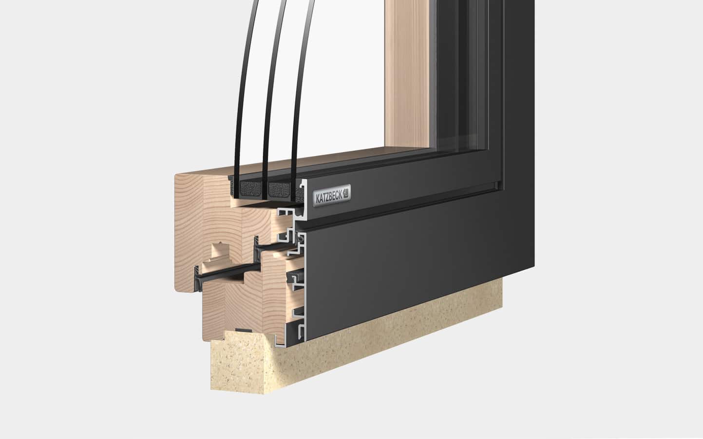 Holz Alu Fenster Linea von Katzbeck