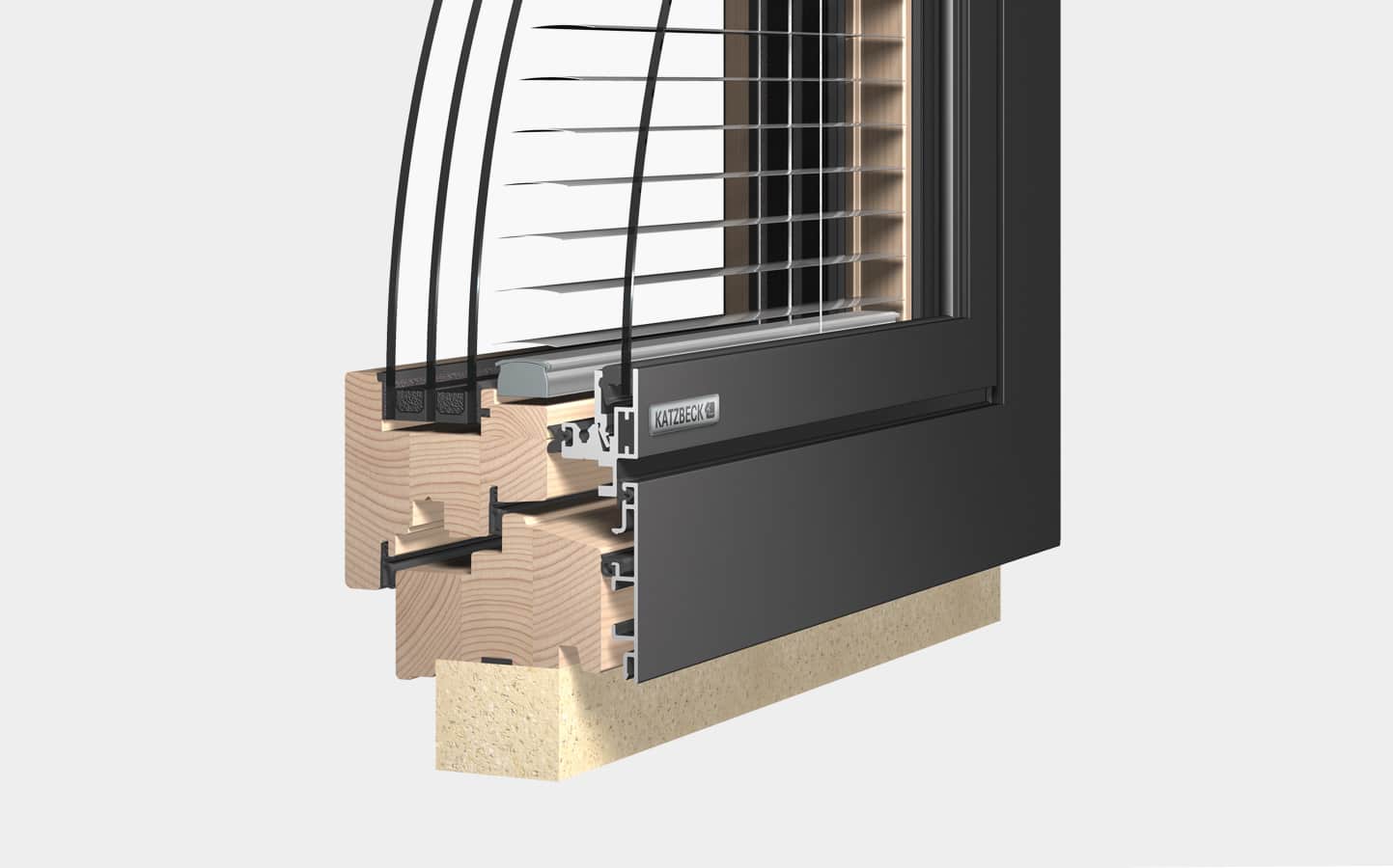 Holz Alu Fenster Verbund IQ von Katzbeck