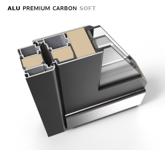 Alu Premium Carbon Soft Schnitt